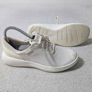 Kizik Madrid Eco‎ Sneakers Womens 8 Cream White Hands Free Slip On Stretch